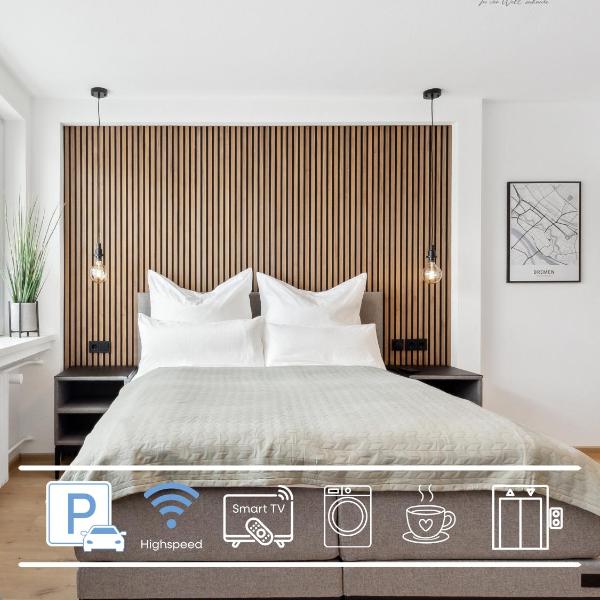Modernes Studio am Bremer Dom mit Balkon, Bremen