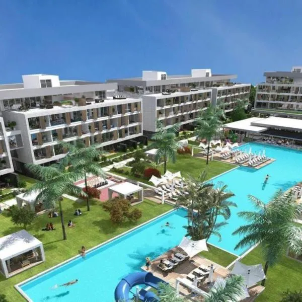 Modern Studio Pool & Terrace 5 min to beach at Courtyard Long Beach, khách sạn ở Iskele