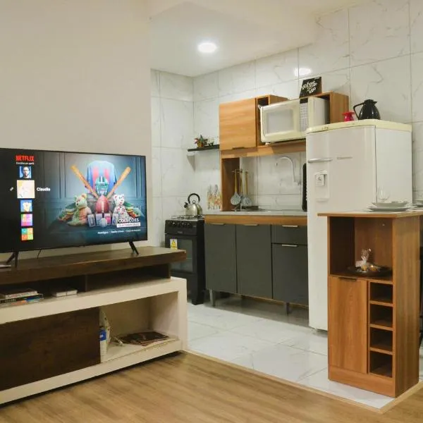 Refúgio completo com Ar condicionado e enxoval, viešbutis mieste Pelotasas