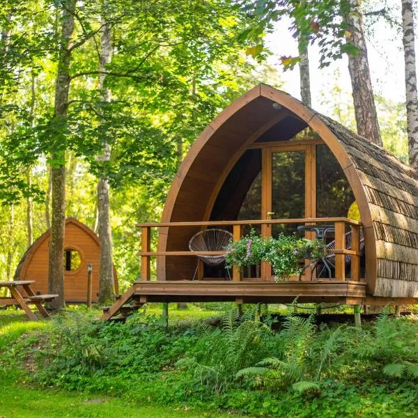 Meža namiņi Sprīdīši, Hotel in Tērvete