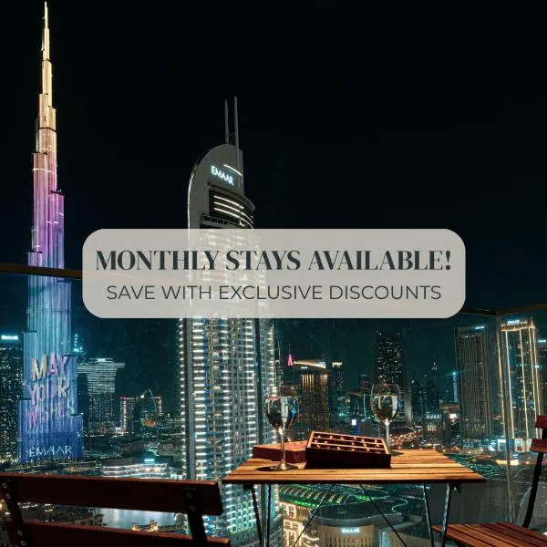 SmartStay at Burj Royale - Full Burj Khalifa View - Brand New Luxury Apartments, hotel a Dubai