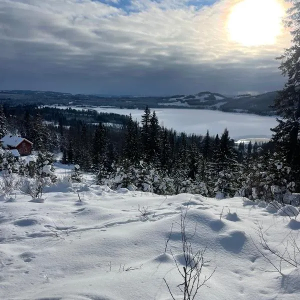 Tiny house on wheels with great views Sjusjøen Minihus med utsikt Sjusjøen, hotel Mesnali városában