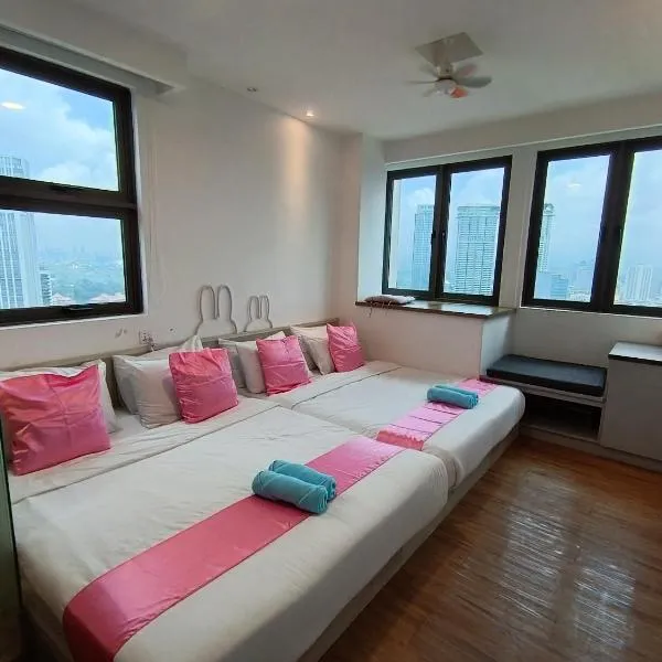 KL Sentral, Kuala Lumpur, 4 pax Family Merdeka 118 Nice View, , Sky Pool, hotell i Kuala Lumpur