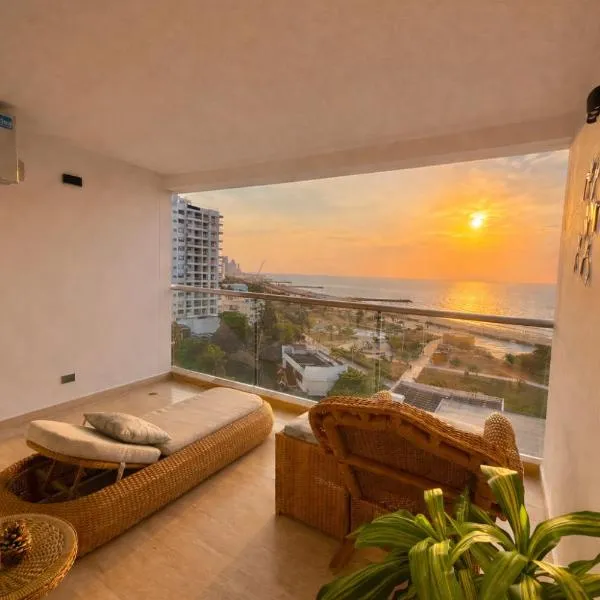 Luxury Suite in Cartagena Beach Resort II, hotel di Cartagena de Indias