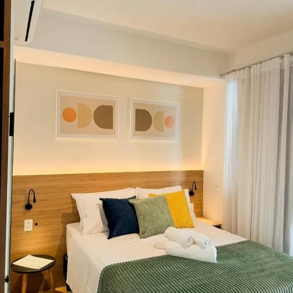Studio com varanda, piscina, academia e coworking, hotel a San Paolo