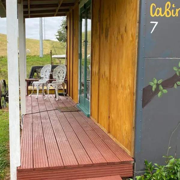 Waitomo Farmstay - Morepork Cabin 7, hotel en Cuevas de Waitomo