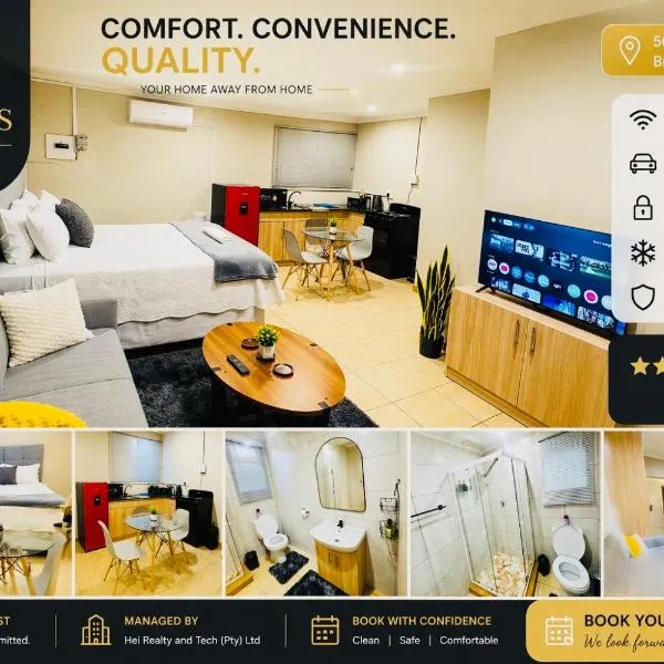 Hei Stays Bachelor Apartment、ブロンコーストスプルートのホテル
