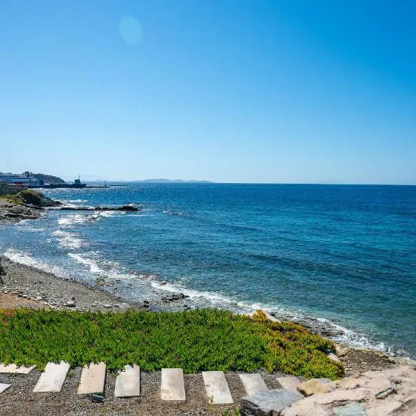 Spitali sea view apartment in town of Tinos, hotell i Vrachonisída Chántra
