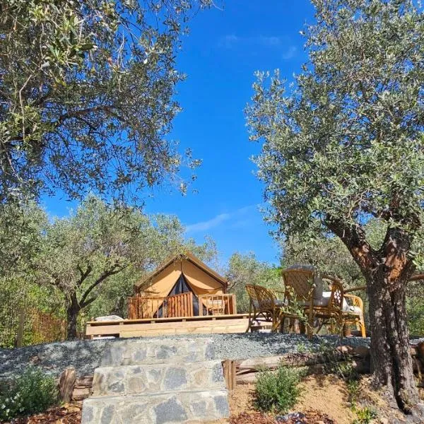 Casa Novena glamping tra gli uliveti, хотел в Вецано Лигуре
