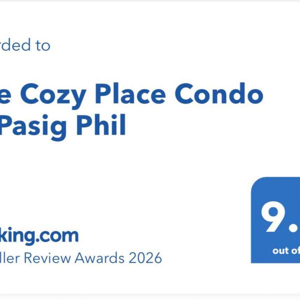 The Cozy Place Condo in Pasig Phil, Manila
