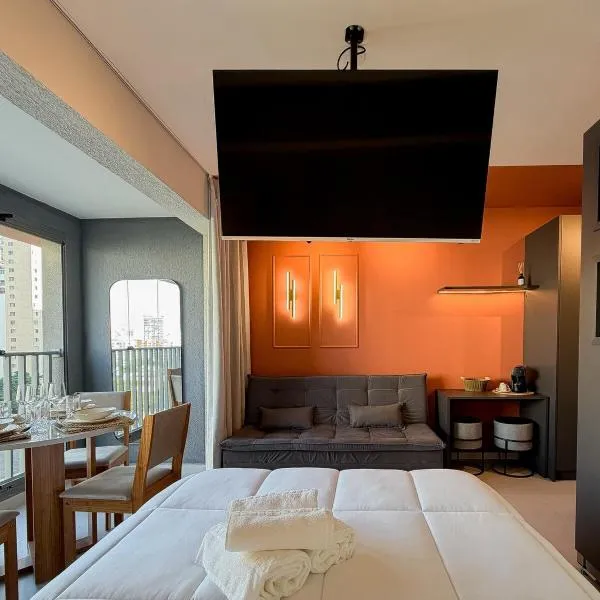 Studio Mocha com Piscina, Academia e Coworking, hotel u gradu Sao Paulo