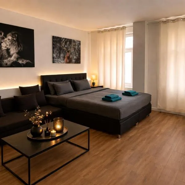 Moderne 3-Zimmer Wohnung in Top-Lage mit Terrasse & Einbauküche, hotel em Leipzig