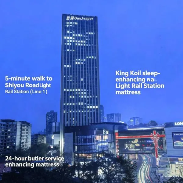 충칭에 위치한 호텔 Chongqing Qingyue One Jasper Boutique Hotel Longhu Times Paradise Walk Shiyou Road Metro