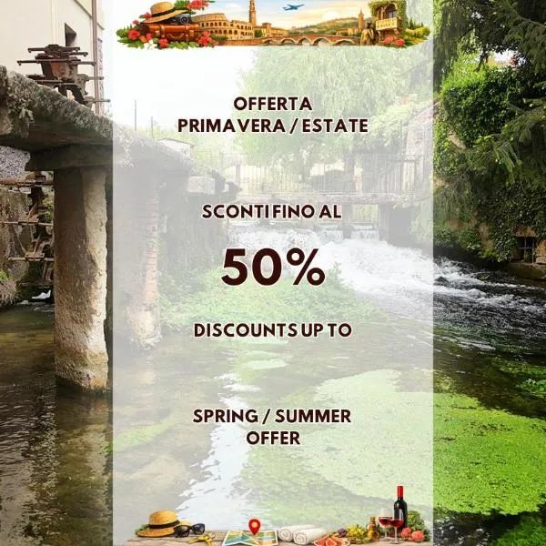 Appartamento Squarà - con Vista Cascata, vicino Verona, hotel a Montorio Veronese