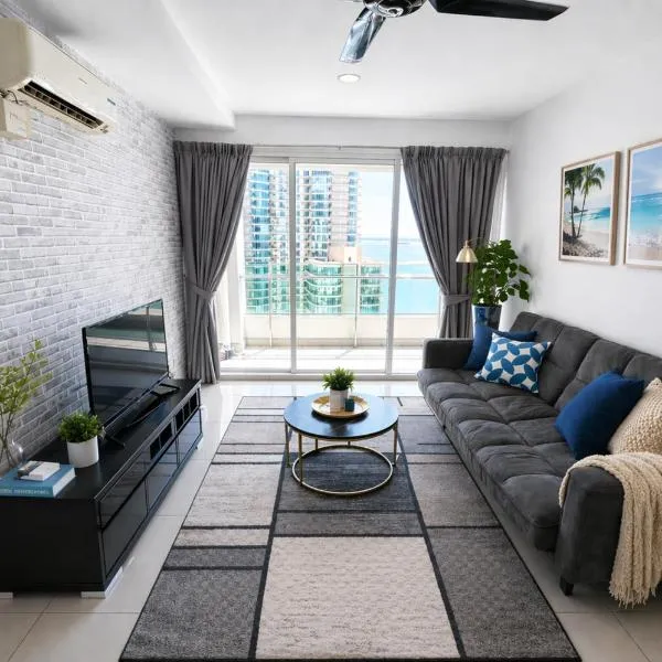 George Town High Floor Seaview Modern Suite 2BR Next to Gurney 23A, hotel u gradu Džordž Taun