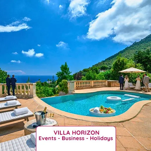 VILLA HORIZON - 5min from Monaco - A bird's-eye view of Monaco and Mediterranean - Ideal Groups & Families - Parking - Private Garden - Calm, hotel Fontvieille városában