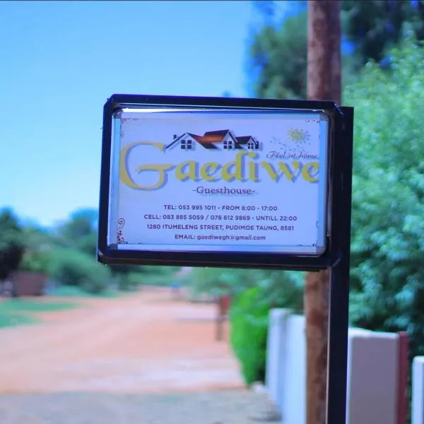 Pudumong에 위치한 호텔 Gaediwe Guesthouse