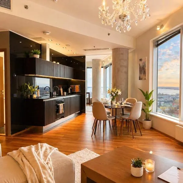 ताल्लिन में, होटल Panoramic Sea View Studio Apartment on 19th Floor