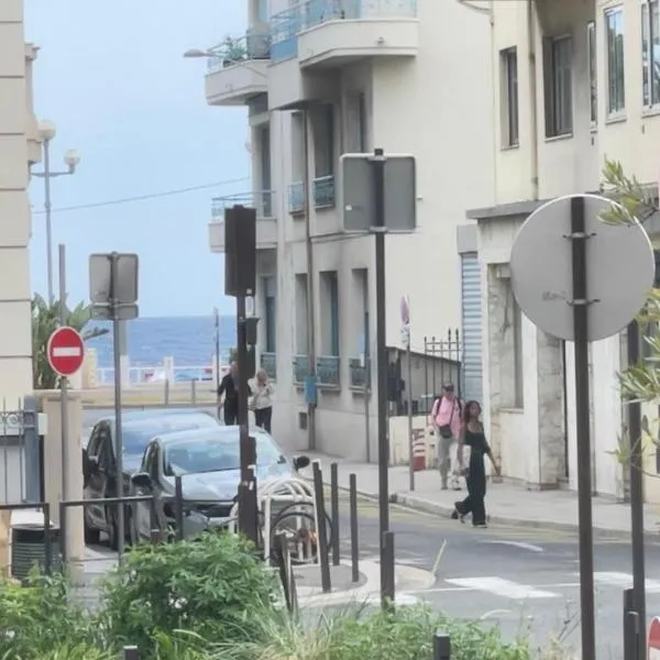 Appartement de deux pièces à 40 mètres de la plage et à un arrêt de tramway du centre-ville, hotel in Nice