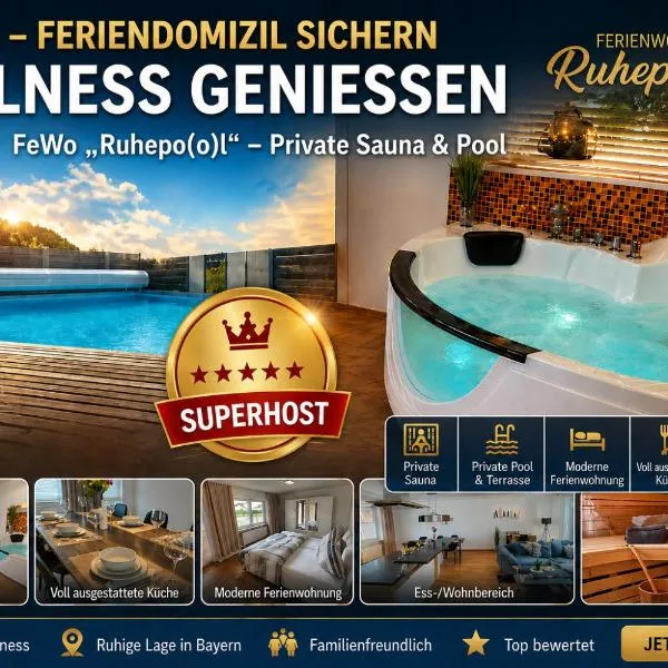 FeWo Ruhepo(o)l inkl. Sauna, hotel em Großmehring