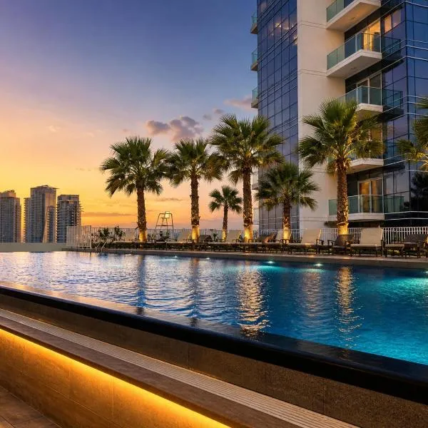 दुबई में, होटल Heaven Escape surrounded by stunning golf view High floor -Netflix-GYM-pool -perfect vacations