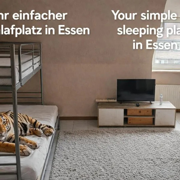 einfacher Schlafplatz ohne Ansprüche, hotel en Essen