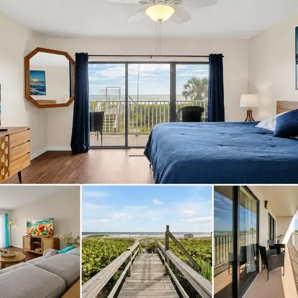 Stunning Beachfront Apartment Near Cocoa Beach Pier, хотел в Коко Бийч