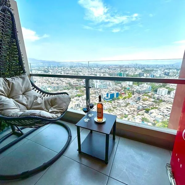 Departamento con Vista Panorámica, hotel en Lima