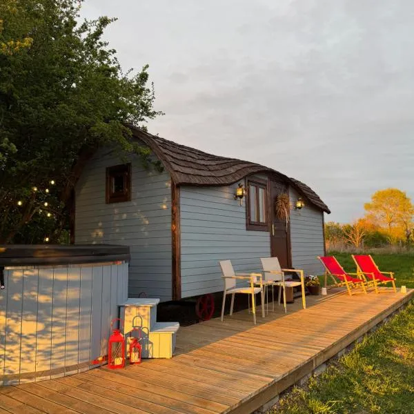Żuławska Zielona Przystań, całoroczny domek na kołach:  bir otel