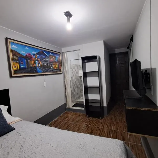 Habitación Zafiro-B en zona 11 ciudad de Guatemala, hotel i Guatemala