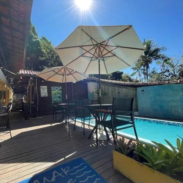 Canoa Abraão - Ilha Grande RJ โรงแรมในอาบราเอา
