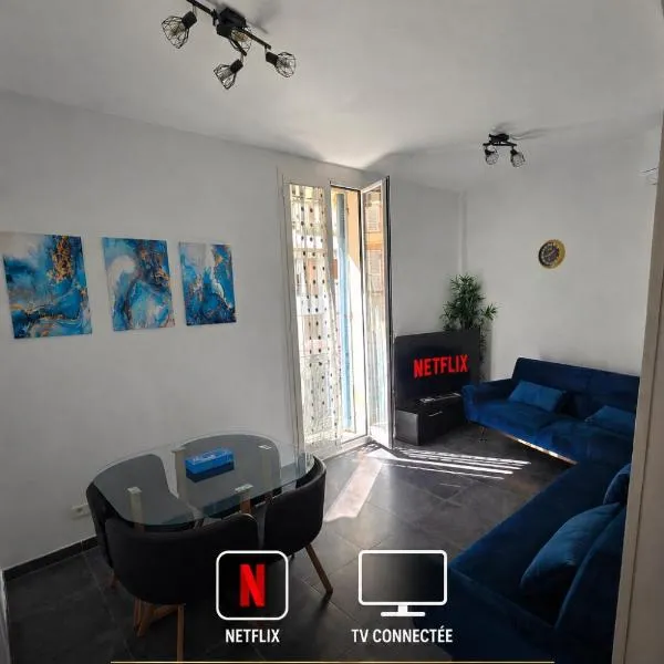 Monaco 50m Renovated 2 room apartment fully equipped airconditioning WiFi, hotel in Beausoleil
