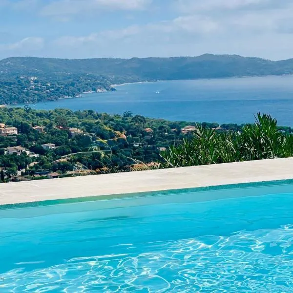Villa CACHARELLE - Splendide vue Mer - Piscine privée, готель у місті Кавалер-сюр-Мер