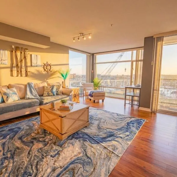 Riverview Balcony Parking Gym-Boathouse, hotel v destinaci Cleveland