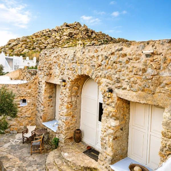 Viesnīca Artemis Cottage Authentic Mykonian Stone House near Super Paradise pilsētā pludmale Super Paradise