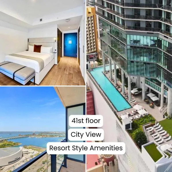 41st Floor Lux Miami Studio City and Bay Views, hotel in Miami
