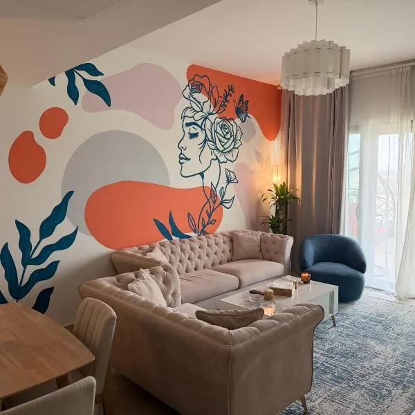 Al Raha Beach modern 1 bedroom near AD airport, hotel Abu-Dzabiban