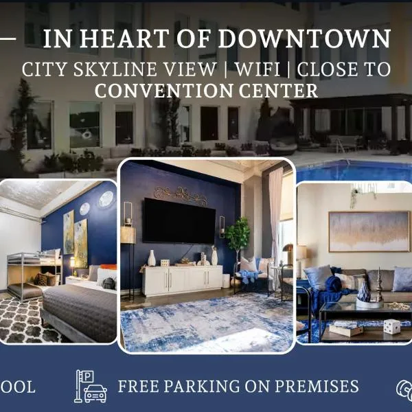 Chic Downtown Industrial loft、ダラスのホテル