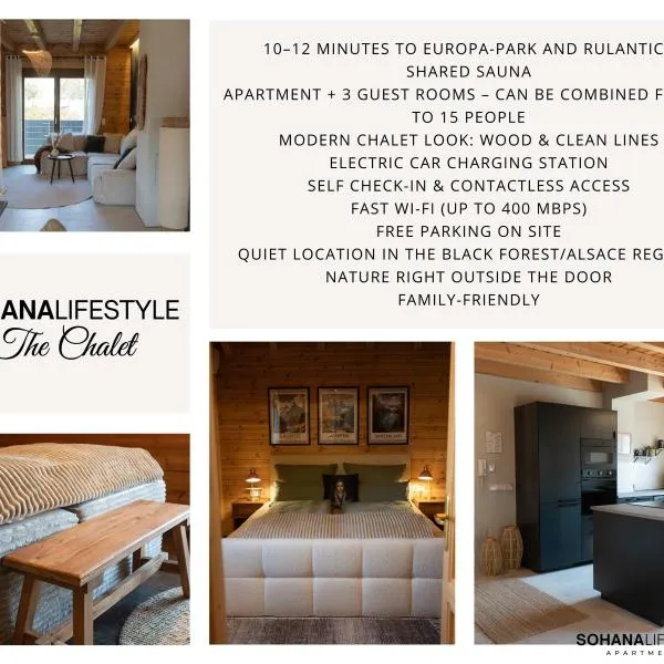 Sohana Chalet I Design I Apartment and Guest Rooms I Sauna I AC, hotel Kappel-Grafenhausenben