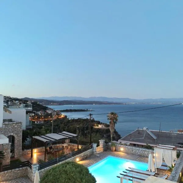 Malvazios Villas with sea and pool view, hotel em Gytheio