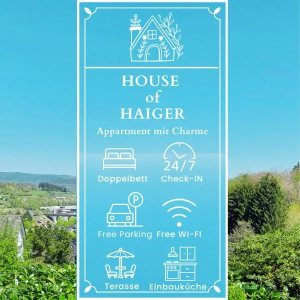 House of Haiger Ferienwohnung mit Charme, hotel Haigerben