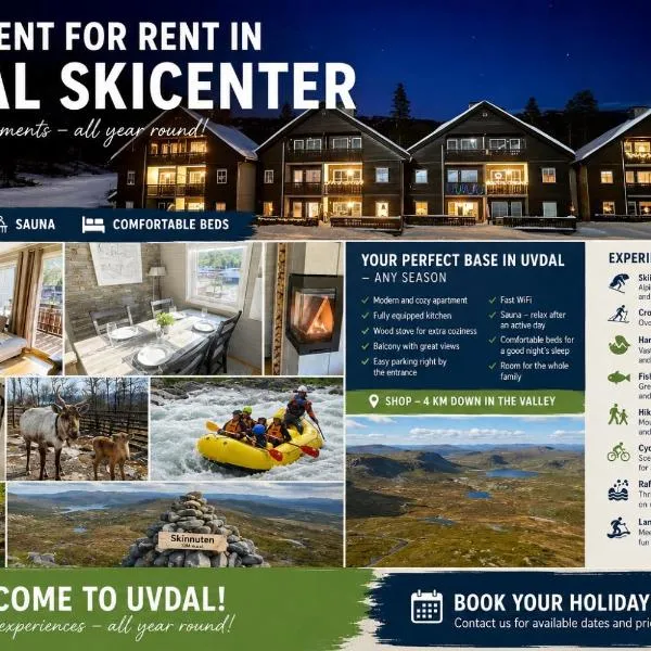 Mountain retreat in Uvdal WIFI SAUNA, hotel en Uvdal