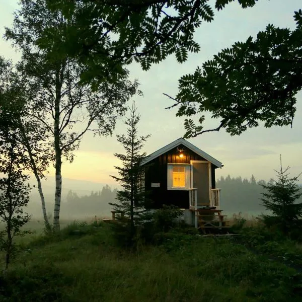 Camping cottages in nature Shared toilet and shower, hotel a Velfjord