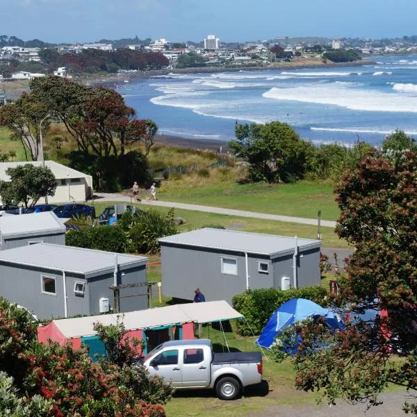Fitzroy Beach Holiday Park、ニュープリマスのホテル