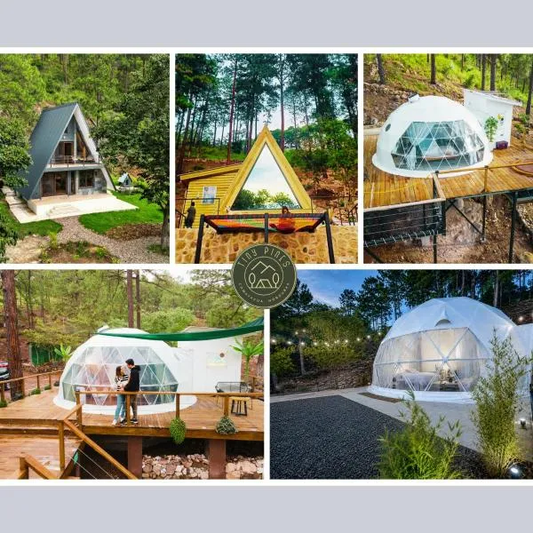 Tiny Pines A-Frame Cabin, Domes and Luxury Glamping Site, hotel u gradu 'El Rodeo'