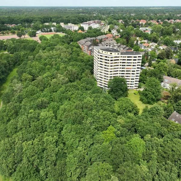 Modernes Apartment mit Panorama-Balkon & Weitblick über Hannover, hotel en Hannover