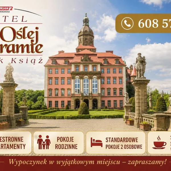 Hotel Przy Oślej Bramie - Zamek Książ, hotel di Wałbrzych