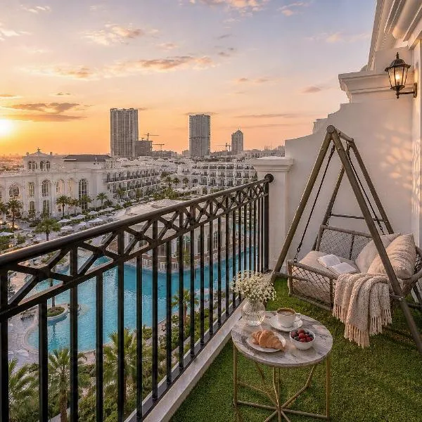 1BR Private Lagoon Resort Escape & Sunset Balcony By Green Sky Holiday Homes, hotel i Dubai