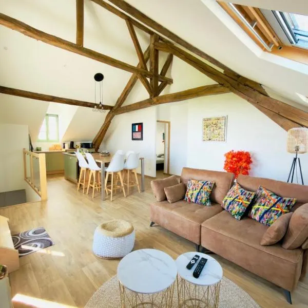 Appartement vue cathédrale, hotel v destinácii Laon