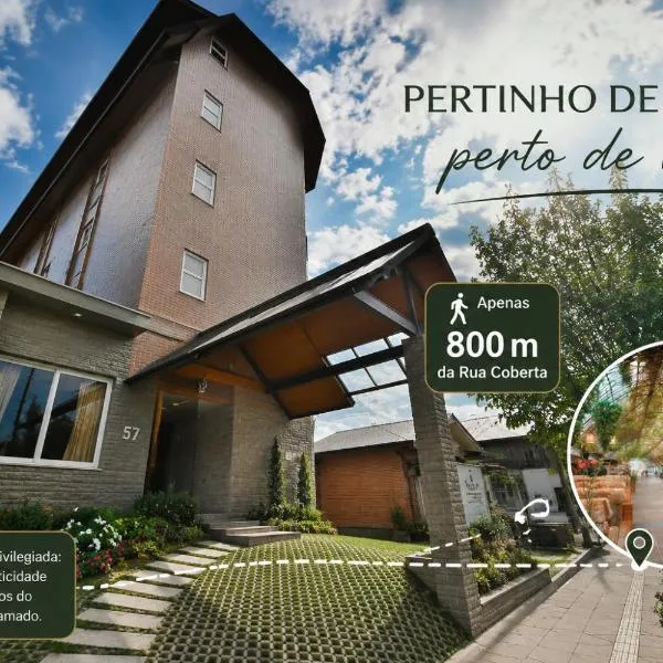 Pousada Stillo Gramado Exclusive - 800 metros da rua coberta, hotel em Gramado